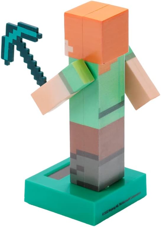 Puckator Minecraft Alex Solar-Powered Dancing Statue (FF138)