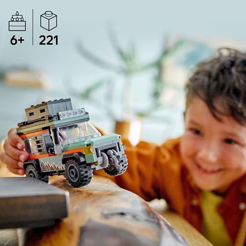LEGO City Off-Road 4x4 Mountain Truck Toy Set - Building Vehicle Playset for Kids 6+