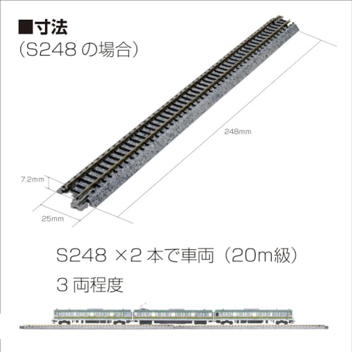 Kato 20-301 Unitrack Right Hand Crossing 15 Degree - N Scale Model Train Track Accessory