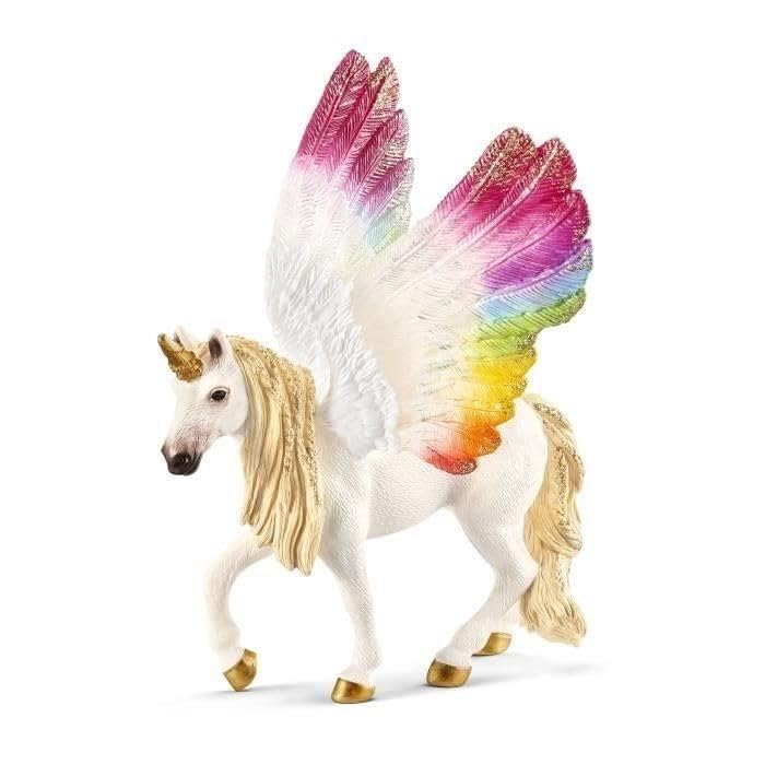 Schleich 70576 Winged Unicorn (Bayala) - Multicolored Fantasy Play Figure