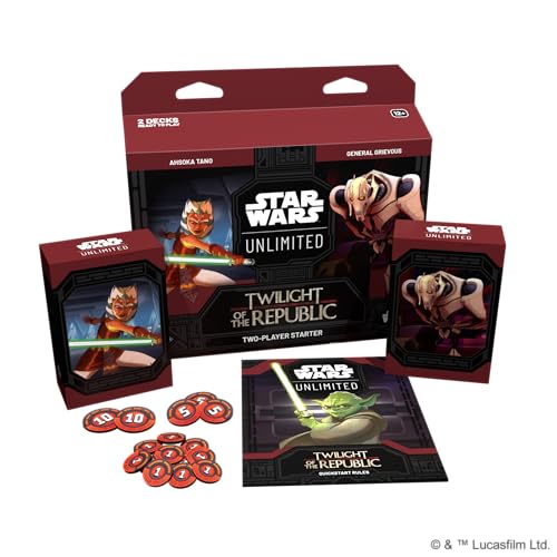 Fantasy Flight Games Star Wars: Unlimited Twilight of the Republic Two-Player Starter Set (FFGSWH0303)