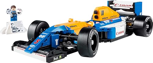 LEGO Icons Williams Racing FW14B & Nigel Mansell F1 Car Model Set - 799-Piece Building Kit for Adults