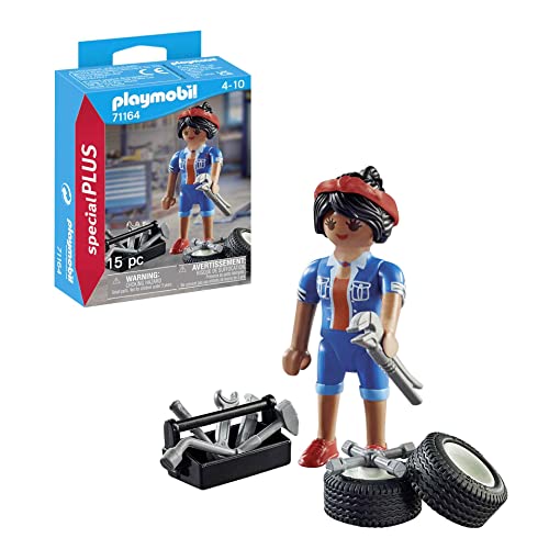 Playmobil Mechanic - Role Play Toy with Tools for Kids 4+