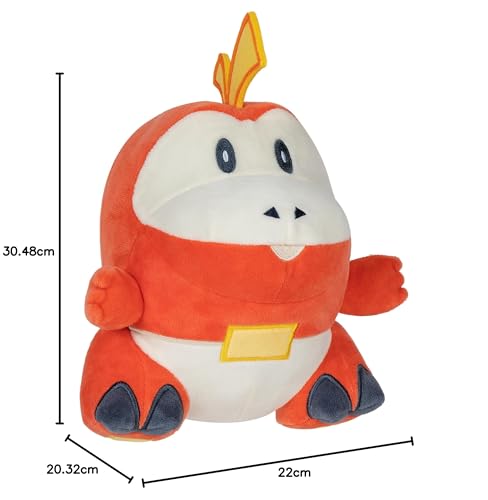 Pokémon Official 8-Inch Fuecoco Plush - Ultra-Soft Fire Croc Pokémon for Kids & Collectors