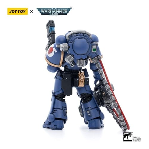 Bloomage Joytoy Warhammer 40K Ultramarines Hellblasters Sergeant Ulaxes Action Figure (JT5352)