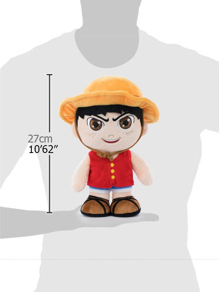 Barrado One Piece Luffy Plush - 27cm Soft Stuffed Animal for Kids 24 Months+