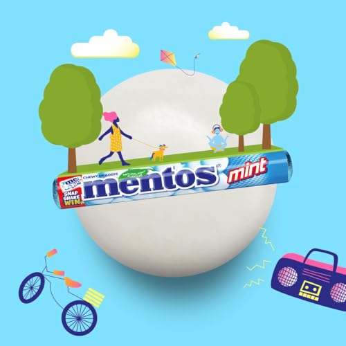 Mentos Mint Chewy Dragees - Pack of 40 x 38G