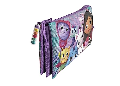 CYPBRANDS Gabby Triple Pencil Case, Berry, Standard (PT-03-GB)