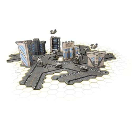 Gale Force Nine Hextech Battlefield in A Box: Trinity City Highway Intersections Game Accessory (HEXT08)