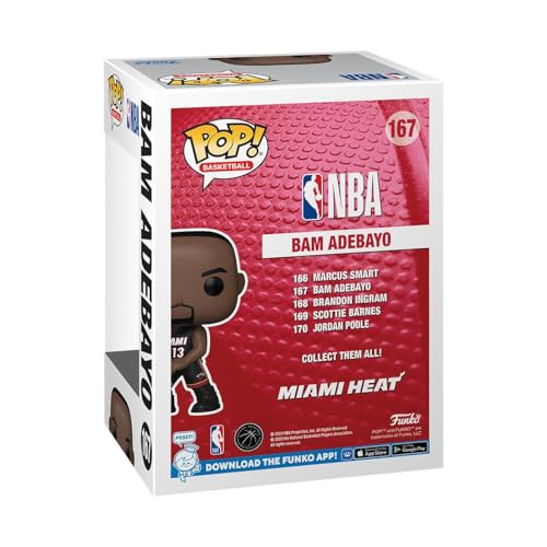 Funko Pop! NBA: Miami Heat - Bam Adebayo Vinyl Figure (72249)