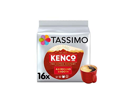 Tassimo Kenco Americano Smooth Coffee Pods (Pack of 2, 32 Coffee Capsules) - Rich & Smooth Coffee for Tassimo Machines