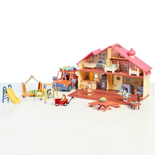 Bluey Family 4-Pack Figurines - Poseable Characters for Imaginative Play