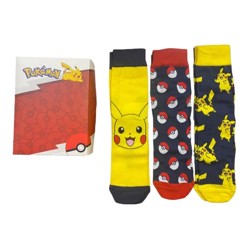 NEW IMPORT Pokémon Adult Socks Pack of 3 (NW1060)