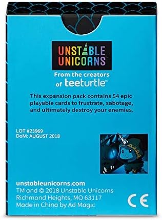 TeeTurtle | Unstable Unicorns Dragons Expansion Pack | Card Game | Ages 14+ | 2-