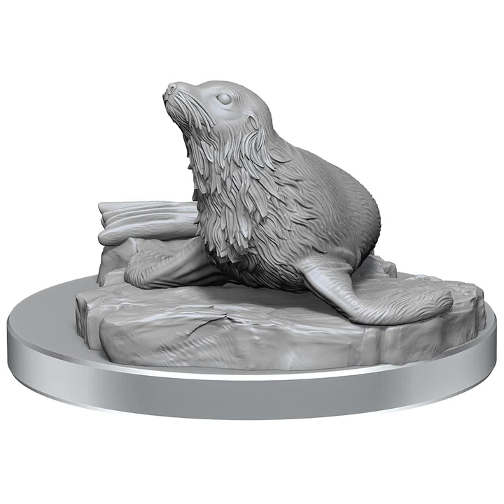 WizKids Dungeons & Dragons Nolzur's Marvelous Miniatures Locathah & Seal Figures (90418)