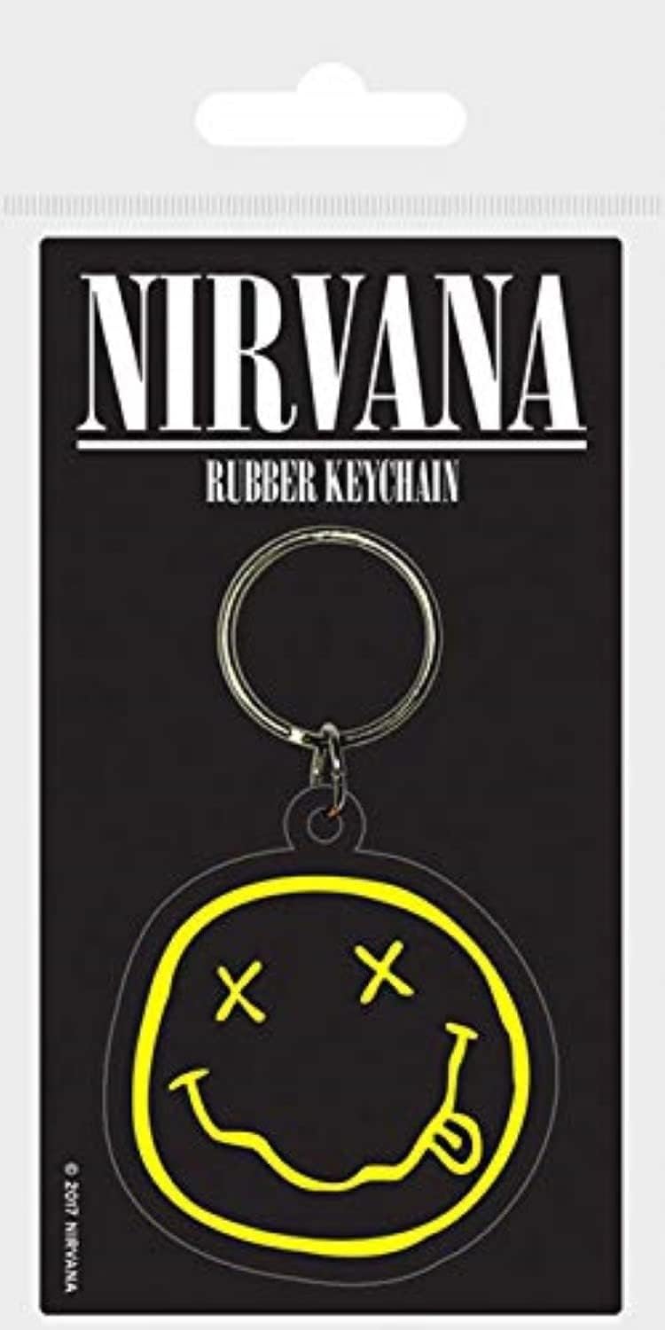 Pyramid International Nirvana Smiley Rubber Keychain (RK38787C)