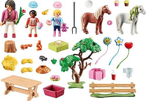 Playmobil - Country Pony Farm Birthday Party Playset (70997)