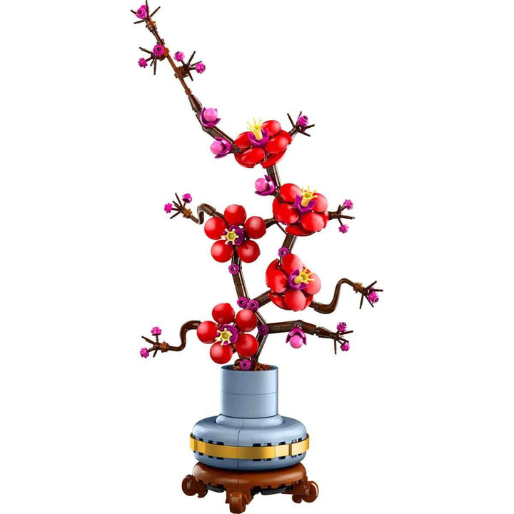 LEGO Icons Plum Blossom Flower Building Set - 327-Piece Adult Model Kit for Relaxing Build