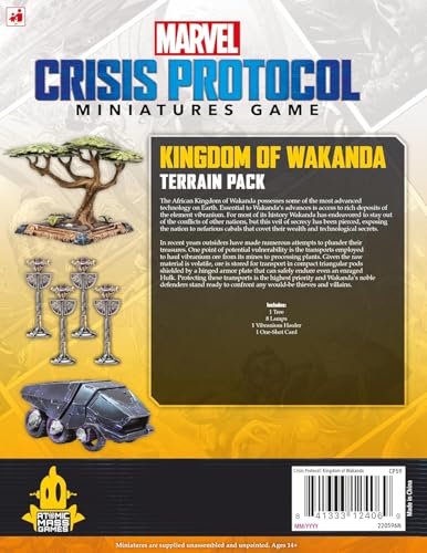 Atomic Mass Games Marvel Crisis Protocol: Kingdom Of Wakanda Terrain Pack (FFGCP59)