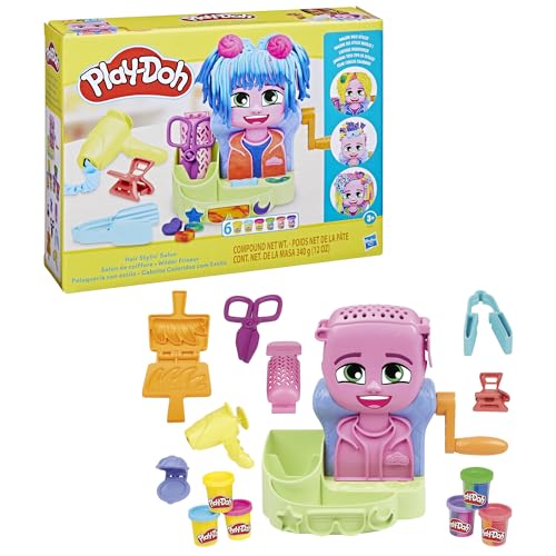 Play-Doh Hair Stylin' Salon Playset - Pretend Play & Creative Styling for Ages 3+
