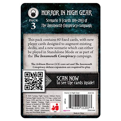 Fantasy Flight Games Arkham Horror: The Card Game Horror in High Gear Mythos Pack (AHC55)