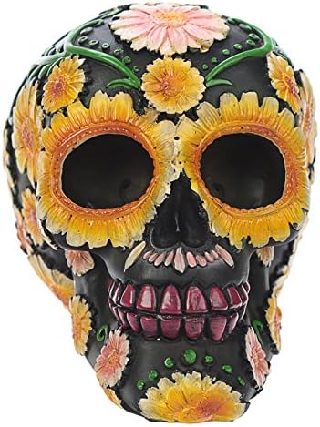 Puckator Day of the Dead Daisy Skull Decoration (Multicolor)