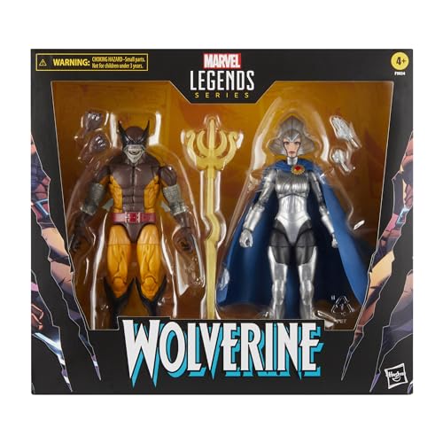 Hasbro Marvel Legends Series X-Men - Wolverine (Brood Infection) & Lilandra Neramani 2-Pack Action Figures (F9034)