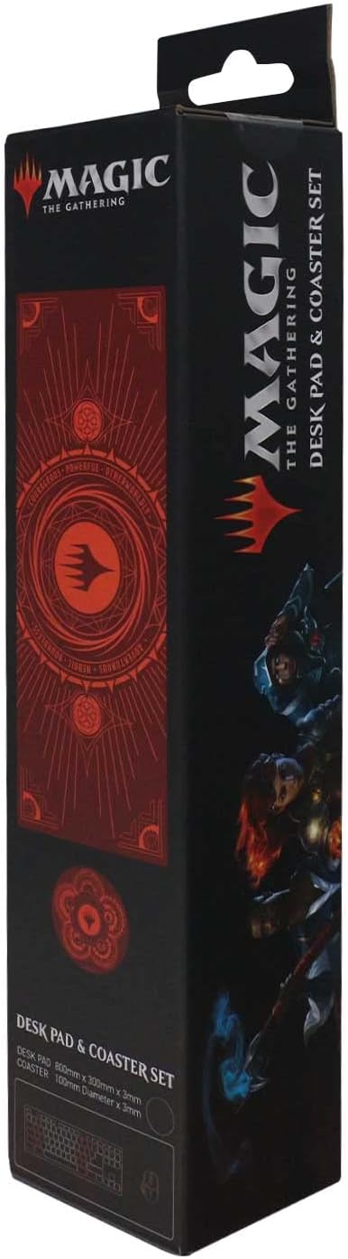 Magic The Gathering Officially Licensed Premium Gaming Desk Pad and Coaster Set (800x300mm)