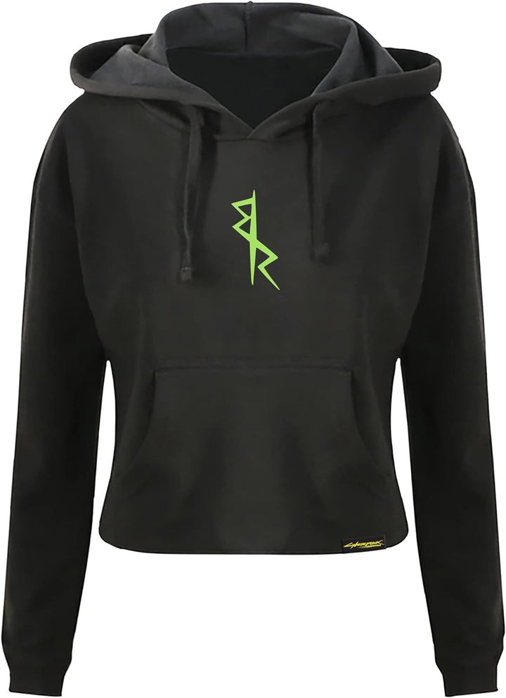 DPI Merchandising Cyberpunk: Edgerunners Hoodie Neon Lucy Cropped Black