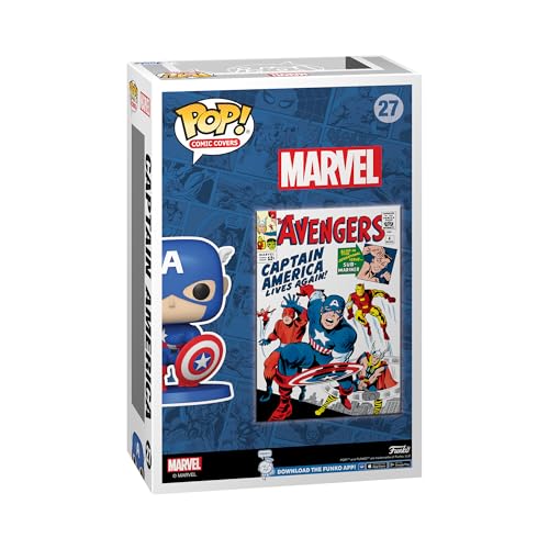 Funko Pop! Comic Cover Marvel Avengers - Captain America Vinyl Figure (72499)