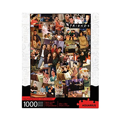 AQUARIUS 65364 Friends Collage 1000 Piece Jigsaw Puzzle - Officially Licensed Friends Merchandise, Premium Quality Puzzle for Fans, Family Game Night, and Collectors