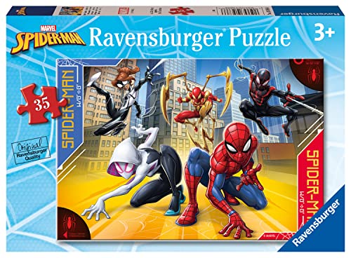 Ravensburger Marvel Spiderman 35-Piece Jigsaw Puzzle - Spider-Verse Adventure for Ages 3+
