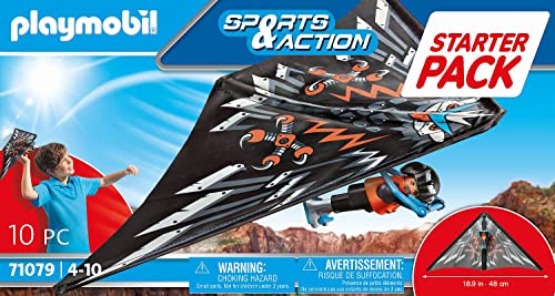 Playmobil 71079 Sports Hang Glider Starter Pack - Action Figure Playset for Ages 4+