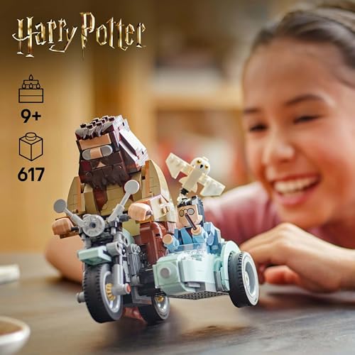 LEGO Harry Potter Hagrid & Harry’s Motorcycle Ride - Buildable Vehicle Playset for Ages 9+