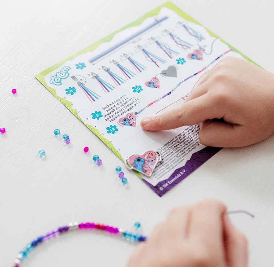 Totum Stitch Disney Charm Bracelet - DIY Glass Bead Bracelet Set for Kids