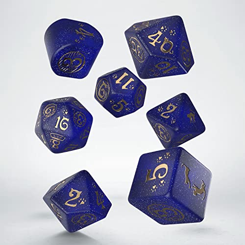 Q WORKSHOP Cats Meowster Modern Dice Set (QWOCAT04)