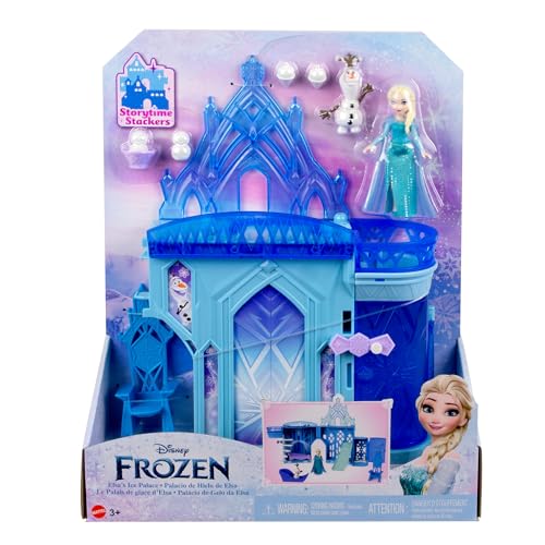 Elsa's Ice Palace Playset - Frozen Castle Doll House with Elsa Doll & Accessories for Ages 3-8 (HLX01)