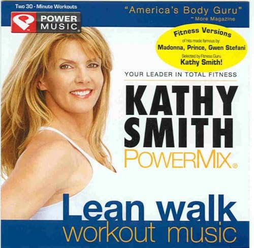 Kathy Smith Powermix Lean Walk Workout Music - High-Energy Dance Pop & Techno Fitness CD