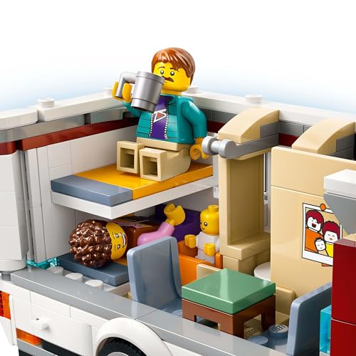 LEGO City Holiday Adventure Camper Van Toy - Building Set for 6+ Year Olds