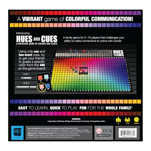 USAopoly Hues and Cues Guessing Board Game