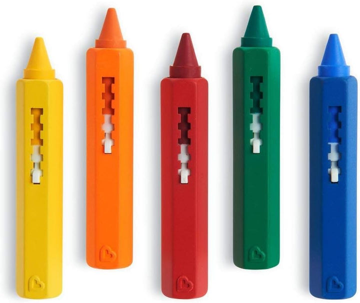 Munchkin Bath Time Toy Crayons - 5-Pack for Creative Bathtime Play