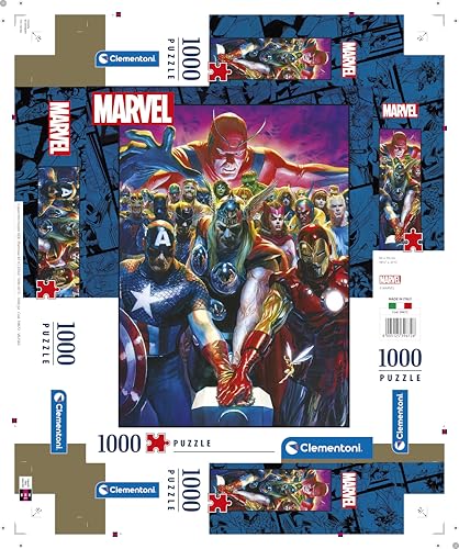 Clementoni Marvel The Avengers 1000-Piece Jigsaw Puzzle (39672)