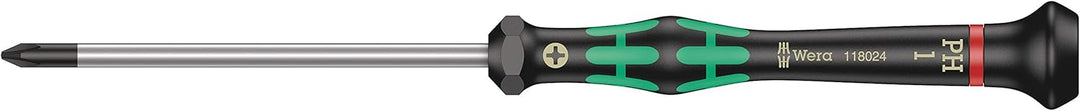 Wera Kraftform 2050 Micro Screwdriver - Phillips Tip PH1 x 80mm (05118024001)