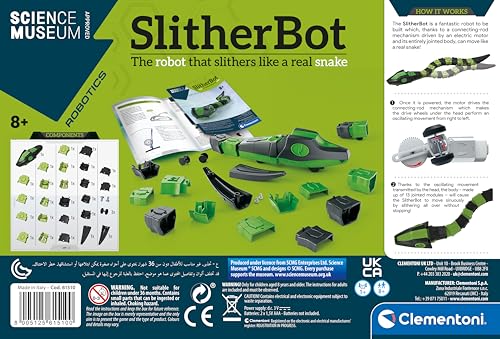 Clementoni Slither Bot - Build & Play Snake Robot for Kids 8+