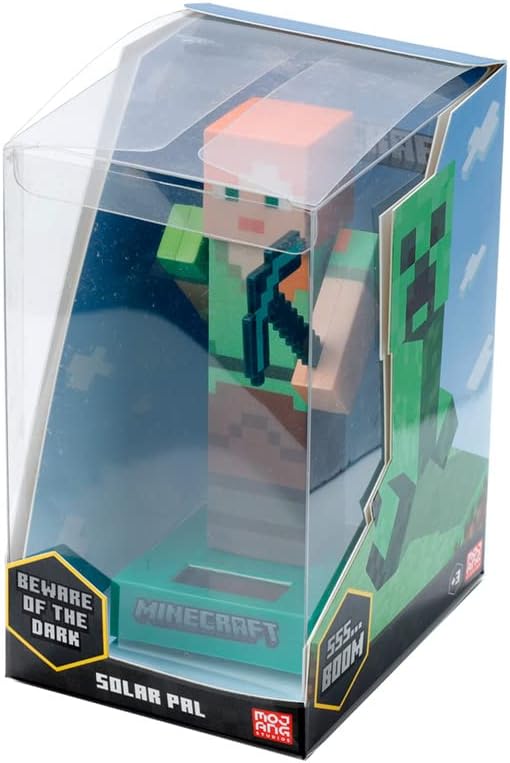 Puckator Minecraft Alex Solar-Powered Dancing Statue (FF138)