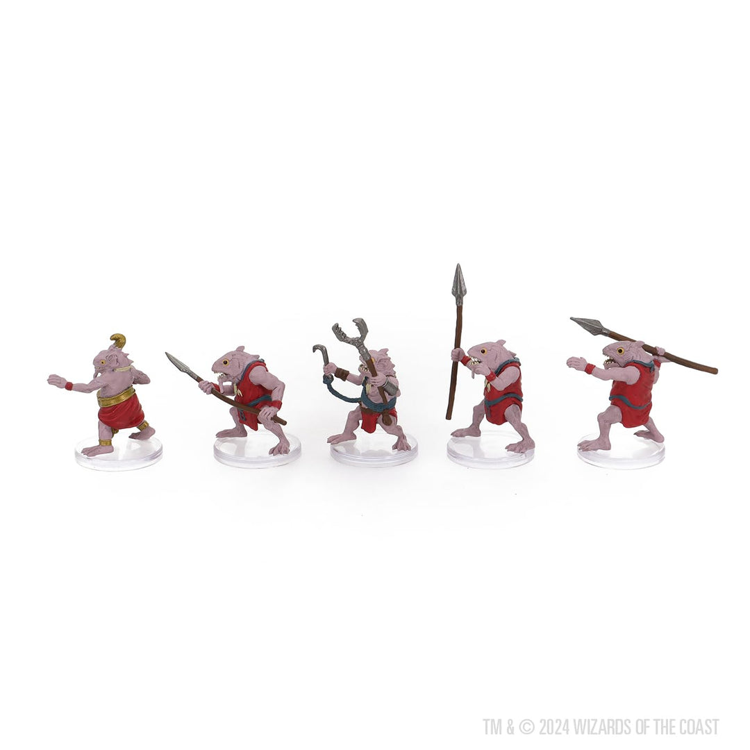 WizKids D&D Icons of the Realms: Kuo-Toa Warband Miniatures Set (5 Count)