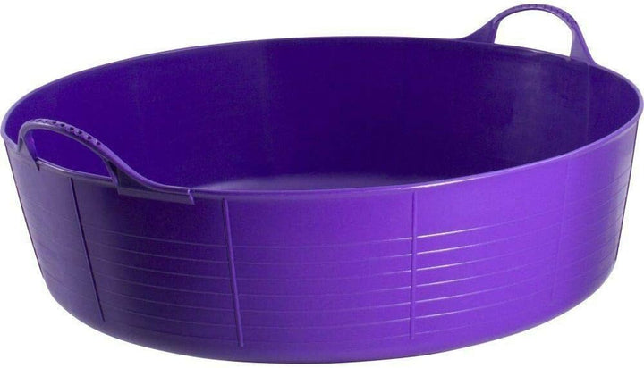 Tubtrugs Genuine Flexible Shallow 15L Horse Feeding Bucket - Purple