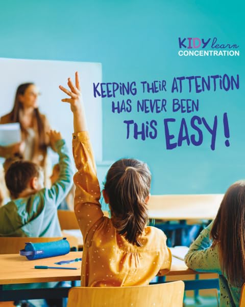 Maped Kidy Learn Concentration 4-Piece School Set - Ruler, Pencil Sharpener, Eraser, Graphite Pencil