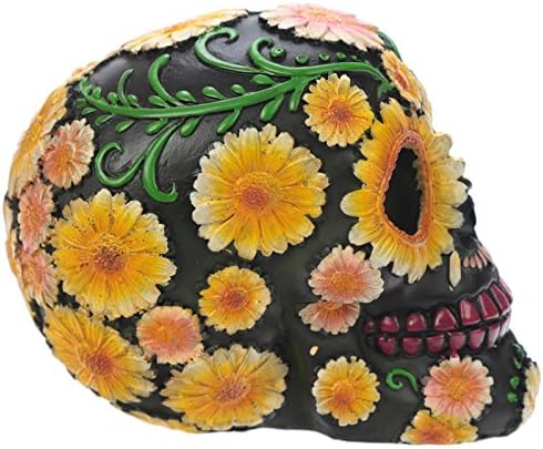 Puckator Day of the Dead Daisy Skull Decoration (Multicolor)