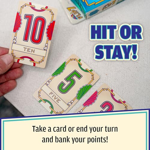 USAopoly Flip 7 Party Card Game for 3+ Players, Ages 8+, 20-Minute Play Time